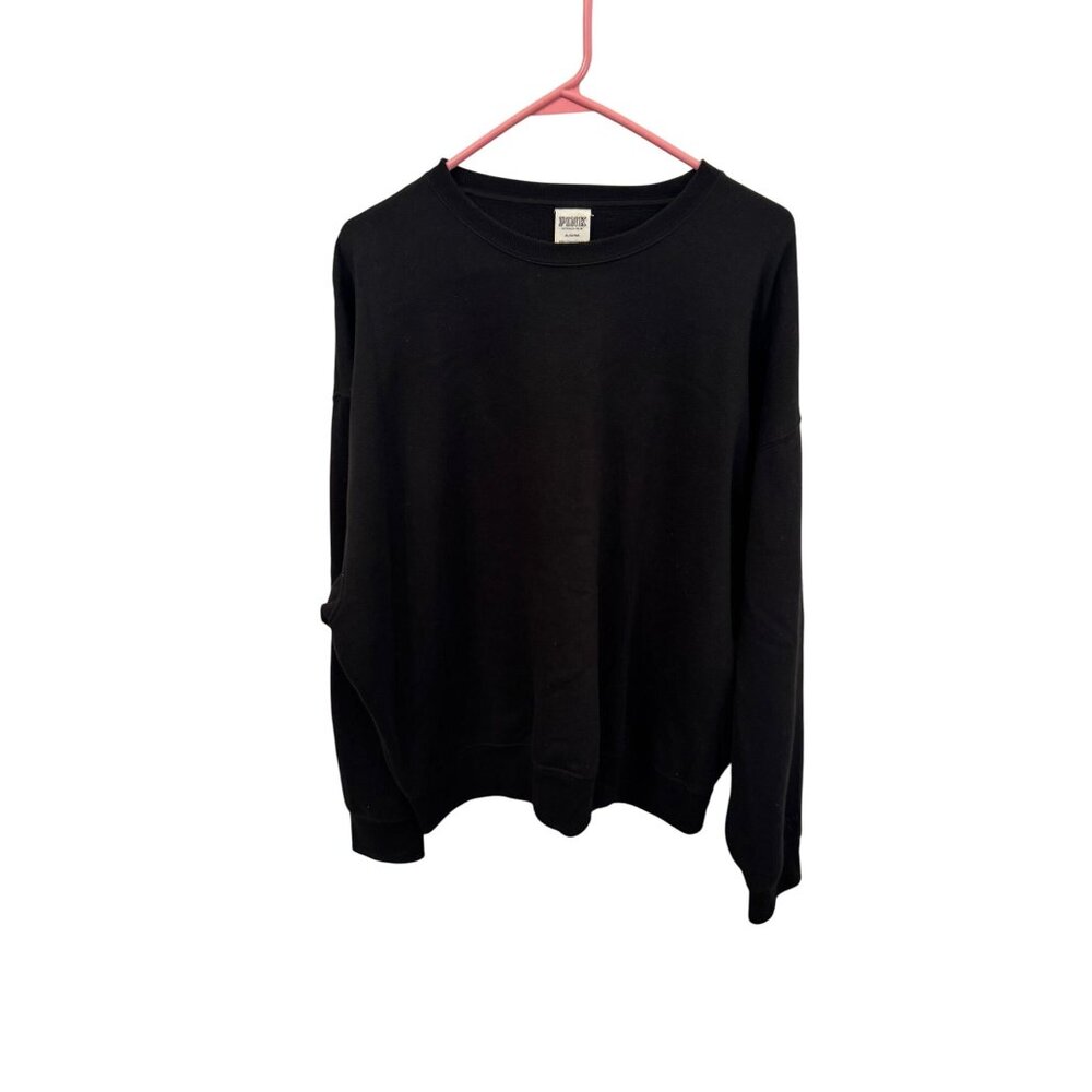 Victoria's secret pink-black crew neck sweater size M